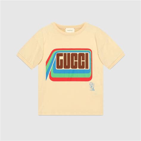 gucci shirt kinderen prijs|Children's printed cotton T.